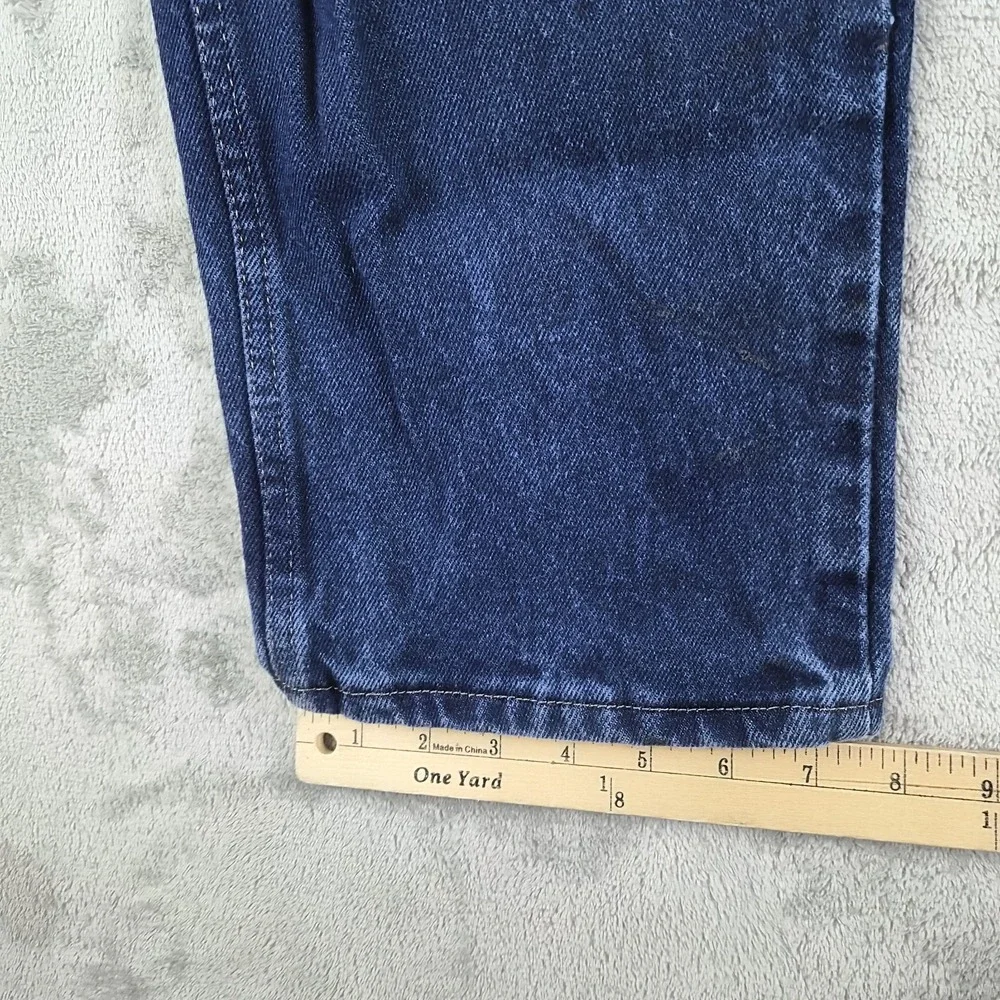 Vintage Rustler Jeans‎ Mens 32x32 Blue Denim Straight Leg Dark Wash 100% Cotton